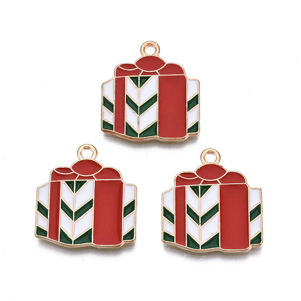 PandaHall Christmas Alloy Enamel Pendants, Cadmium Free & Lead Free, Light Gold, Christmas Gift, Dark Red, 21x19x1.5mm, Hole: 1.8mm...
PandaHall Christmas Alloy Enamel Pendants, Cadmium Free & Lead Free, Light Gold, Christmas Gift, Dark Red, 21x19x1.5mm, Hole: 1.8mm...