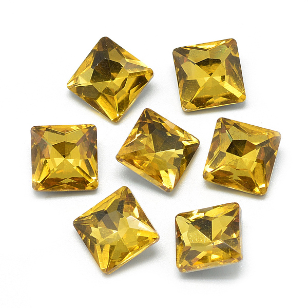 PandaHall Pointed Back Glass Rhinestone Cabochons, Back Plated, Faceted, Square, Gold, 8x8x3.5mm Glass Rhinestone Square Gold
PandaHall Pointed Back Glass Rhinestone Cabochons, Back Plated, Faceted, Square, Gold, 8x8x3.5mm Glass Rhinestone Square Gold