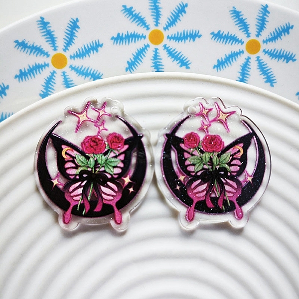 PandaHall Transparent Butterfly Acrylic Pendants, Cerise, 37x32mm Acrylic Butterfly Red
PandaHall Transparent Butterfly Acrylic Pendants, Cerise, 37x32mm Acrylic Butterfly Red