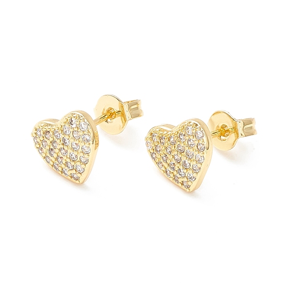 PandaHall Clear Cubic Zirconia Heart Stud Earrings, Brass Jewelry for Women, Cadmium Free & Nickel Free & Lead Free, Real 18K Gold Plated...
PandaHall Clear Cubic Zirconia Heart Stud Earrings, Brass Jewelry for Women, Cadmium Free & Nickel Free & Lead Free, Real 18K Gold Plated...