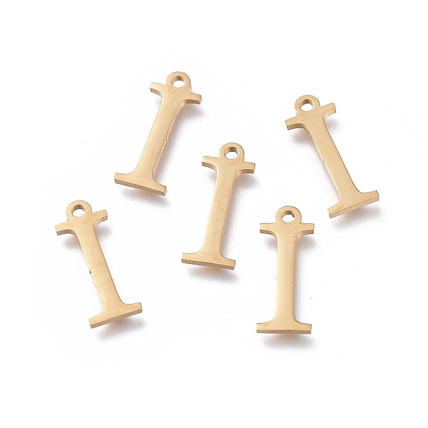 PandaHall 304 Stainless Steel Charms, Greek Alphabet, Golden, Letter.I, 14x5.5x1mm, Hole: 1.2mm 304 Stainless Steel Letter I
PandaHall 304 Stainless Steel Charms, Greek Alphabet, Golden, Letter.I, 14x5.5x1mm, Hole: 1.2mm 304 Stainless Steel Letter I