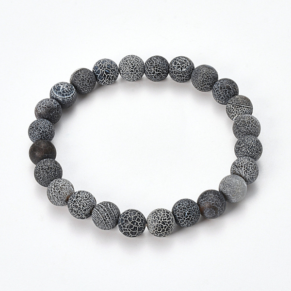 PandaHall Natural Weathered Agate Beaded Stretch Bracelets, Frosted, Dyed, Round, Gray, 2-1/8 inch(55mm) Weathered Agate Gray
PandaHall Natural Weathered Agate Beaded Stretch Bracelets, Frosted, Dyed, Round, Gray, 2-1/8 inch(55mm) Weathered Agate Gray