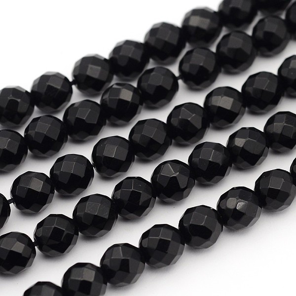 PandaHall Natural Black Onyx Beads Strands, Faceted(64 Facets), Round, Dyed & Heated, about 8mm in diameter, hole: 1mm, 49pcs/strand, 15...
PandaHall Natural Black Onyx Beads Strands, Faceted(64 Facets), Round, Dyed & Heated, about 8mm in diameter, hole: 1mm, 49pcs/strand, 15...