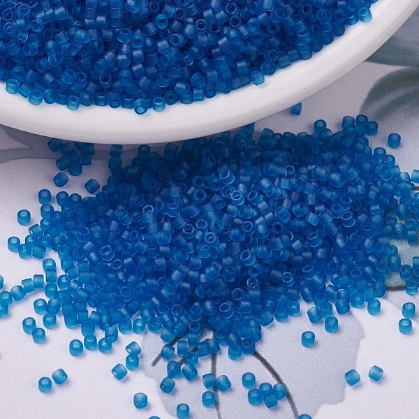 PandaHall MIYUKI Delica Beads, Cylinder, Japanese Seed Beads, 11/0, (DB0768) Matte Transparent Capri Blue, 1.3x1.6mm, Hole: 0.8mm, about..., Cyan
PandaHall MIYUKI Delica Beads, Cylinder, Japanese Seed Beads, 11/0, (DB0768) Matte Transparent Capri Blue, 1.3x1.6mm, Hole: 0.8mm, about..., Cyan