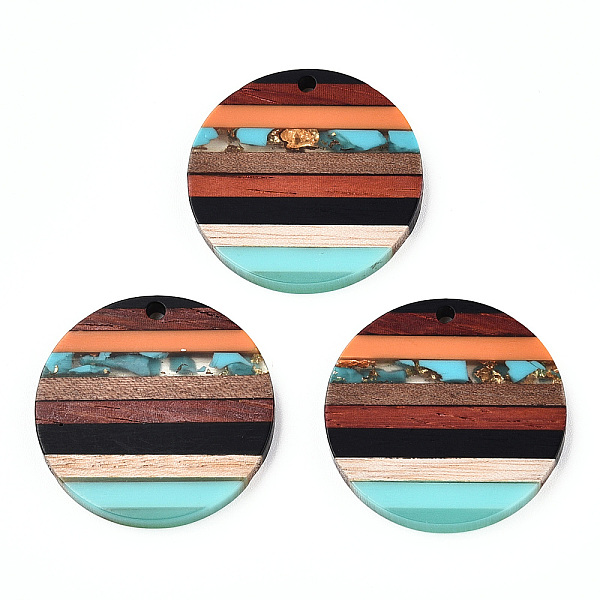 PandaHall Transparent Resin & Walnut Wood Pendants, with Gold Foil, Flat Round Charm, Sienna, 30x3.5mm, Hole: 2mm Resin+Wood Flat Round..., Brown
PandaHall Transparent Resin & Walnut Wood Pendants, with Gold Foil, Flat Round Charm, Sienna, 30x3.5mm, Hole: 2mm Resin+Wood Flat Round..., Brown