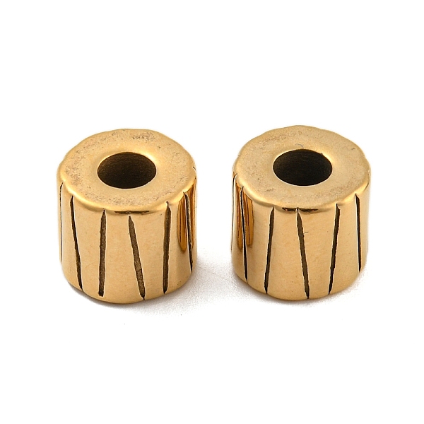 PandaHall Ion Plating(IP) 304 Stainless Steel European Beads, Large Hole Beads, Column, Golden, 11x10mm, Hole: 5mm 304 Stainless Steel...
PandaHall Ion Plating(IP) 304 Stainless Steel European Beads, Large Hole Beads, Column, Golden, 11x10mm, Hole: 5mm 304 Stainless Steel...
