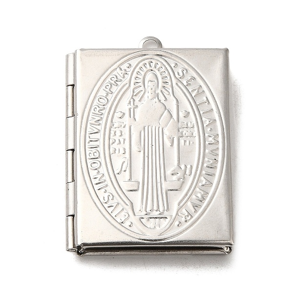 PandaHall 304 Stainless Steel Locket Pendants, Photo Frame Charms for Necklaces, Rectangle with Saint Charm, Stainless Steel Color...
PandaHall 304 Stainless Steel Locket Pendants, Photo Frame Charms for Necklaces, Rectangle with Saint Charm, Stainless Steel Color...