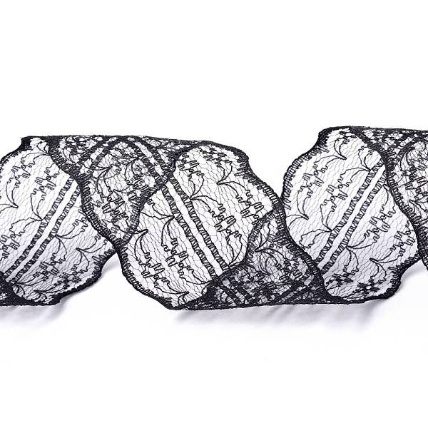 PandaHall Polyester Lace Trim, Lace Ribbon For Sewing Decoration, Black, 45mm, about 1- 3/4 inch(45mm) wide, about 10.93 yards (10m)/roll...
PandaHall Polyester Lace Trim, Lace Ribbon For Sewing Decoration, Black, 45mm, about 1- 3/4 inch(45mm) wide, about 10.93 yards (10m)/roll...