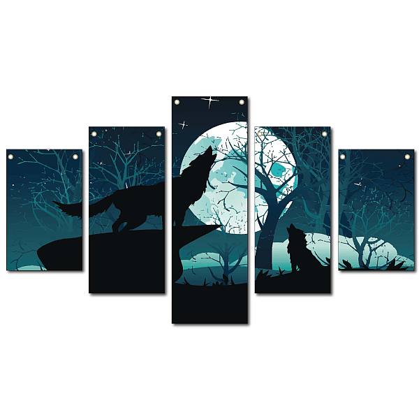 PandaHall Cloth Painting Hanging Wall Decorations, for Home Decoration, Rectangle, Wolf Pattern, 40x25cm, 5style/set Cloth Wolf
PandaHall Cloth Painting Hanging Wall Decorations, for Home Decoration, Rectangle, Wolf Pattern, 40x25cm, 5style/set Cloth Wolf