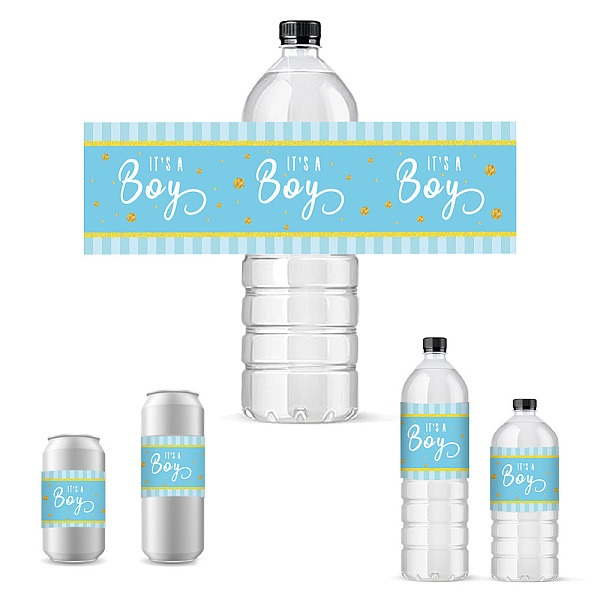 PandaHall PH 30pcs Water Bottle Labels Waterproof Labels, 21.6x6.4cm/ 8.5x2.5'' It's a Boy Rectangle Bottle Label Blue Bottle Wraps...
PandaHall PH 30pcs Water Bottle Labels Waterproof Labels, 21.6x6.4cm/ 8.5x2.5'' It's a Boy Rectangle Bottle Label Blue Bottle Wraps...
