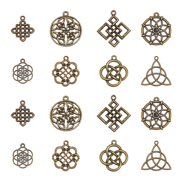 PandaHall 48Pcs 8 Style Tibetan Style Alloy Pendants, Mixed Shapes, Antique Bronze, 6pcs/Style Alloy Mixed Shapes
PandaHall 48Pcs 8 Style Tibetan Style Alloy Pendants, Mixed Shapes, Antique Bronze, 6pcs/Style Alloy Mixed Shapes