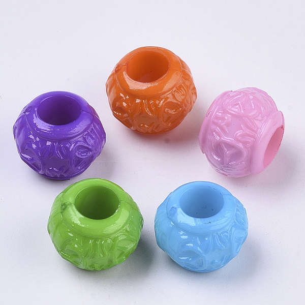 PandaHall Opaque Acrylic Beads, Large Hole Beads, Textured, Rondelle, Mixed Color, 15x12mm, Hole: 7mm, about 420pcs/500g Acrylic Rondelle..., Multicolor
PandaHall Opaque Acrylic Beads, Large Hole Beads, Textured, Rondelle, Mixed Color, 15x12mm, Hole: 7mm, about 420pcs/500g Acrylic Rondelle..., Multicolor