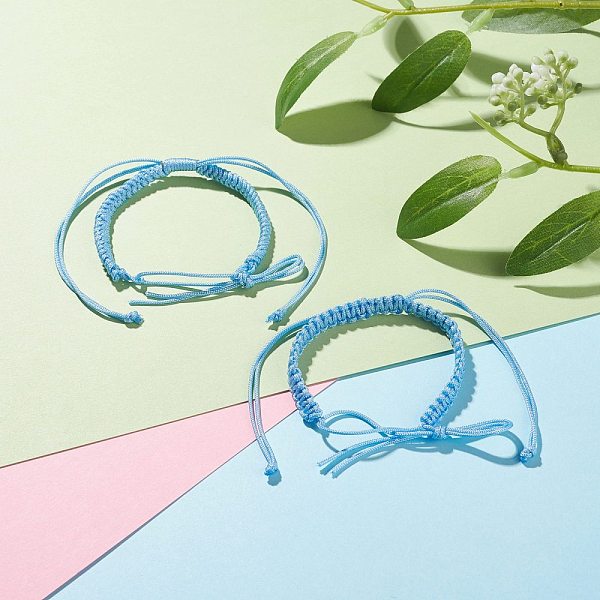 PandaHall 2Pcs Nylon Braided Bracelet Makings, Light Sky Blue, Inner Diameter: 2 inch(5.2cm) Nylon
PandaHall 2Pcs Nylon Braided Bracelet Makings, Light Sky Blue, Inner Diameter: 2 inch(5.2cm) Nylon