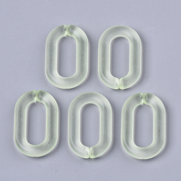 PandaHall Transparent Acrylic Linking Rings, Quick Link Connectors, for Cable Chains Making, Oval, Frosted, Aquamarine, 27x16.5x4mm, Inner..., Green
PandaHall Transparent Acrylic Linking Rings, Quick Link Connectors, for Cable Chains Making, Oval, Frosted, Aquamarine, 27x16.5x4mm, Inner..., Green