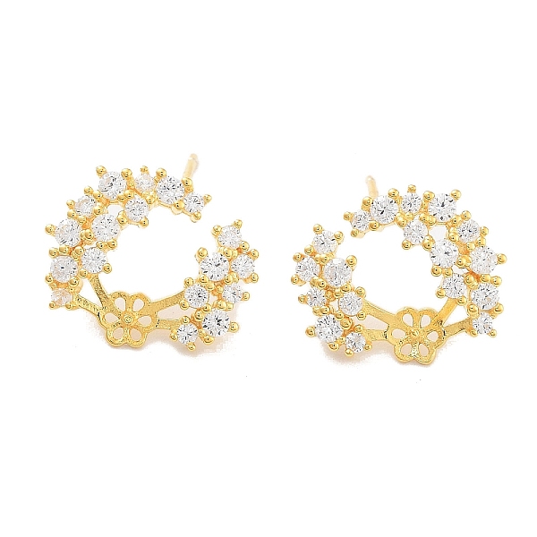 PandaHall 925 Sterling Silver Micro Pave Cubic Zirconia Stud Earrings Findings, for Half Drilled Beads, with S925 Stamp, Real 18K Gold...
PandaHall 925 Sterling Silver Micro Pave Cubic Zirconia Stud Earrings Findings, for Half Drilled Beads, with S925 Stamp, Real 18K Gold...