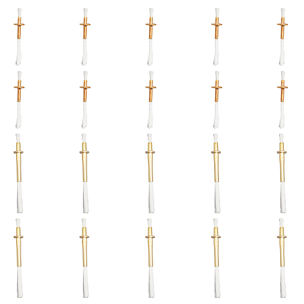 PandaHall CHGCRAFT 20Pcs 2Styles Fiberglass Wicks with Alloy Tube Holder Golden Metal Wick Holders with Lamp Wick Fiberglass Wick..., White
PandaHall CHGCRAFT 20Pcs 2Styles Fiberglass Wicks with Alloy Tube Holder Golden Metal Wick Holders with Lamp Wick Fiberglass Wick..., White