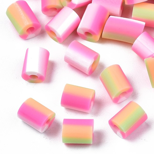 PandaHall Handmade Polymer Clay Beads, 3 Tone, Column, Pink, 5x2.5~6.5mm, Hole: 1.8mm Polymer Clay Column Pink
PandaHall Handmade Polymer Clay Beads, 3 Tone, Column, Pink, 5x2.5~6.5mm, Hole: 1.8mm Polymer Clay Column Pink