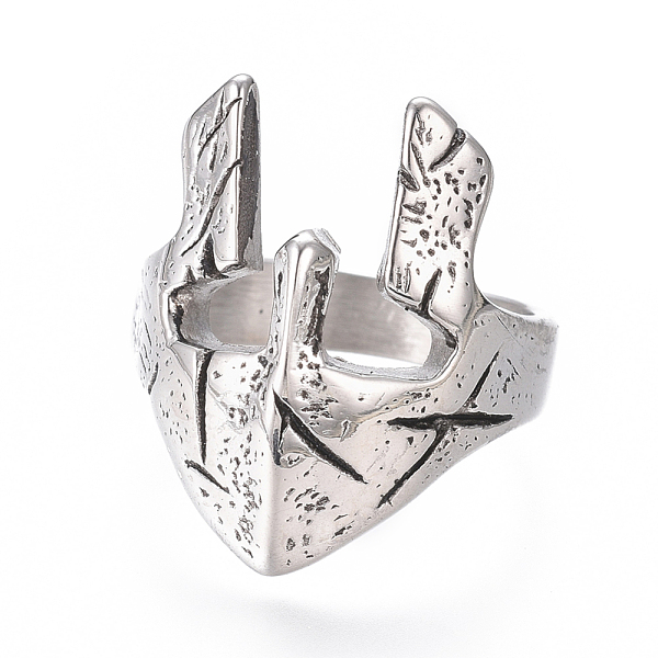 PandaHall 304 Stainless Steel Wide Band Rings, Gladiator Helmet, Antique Silver, Size 8~13, 18~23mm 304 Stainless Steel
PandaHall 304 Stainless Steel Wide Band Rings, Gladiator Helmet, Antique Silver, Size 8~13, 18~23mm 304 Stainless Steel