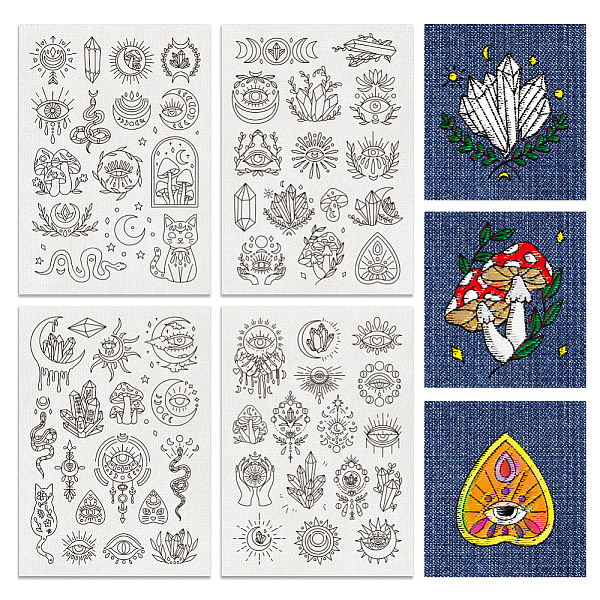 PandaHall BENECREAT 4Sheets 63Pcs Water Soluble Embroidery, 11.7x9.3inch Devil's Eye Pattern Transfers Water Soluble Stabilizer for...
PandaHall BENECREAT 4Sheets 63Pcs Water Soluble Embroidery, 11.7x9.3inch Devil's Eye Pattern Transfers Water Soluble Stabilizer for...