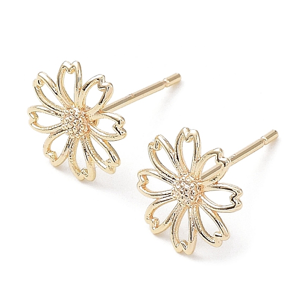 PandaHall Brass Stud Earrings, Flower, Real 18K Gold Plated, 9x9mm Brass Flower
PandaHall Brass Stud Earrings, Flower, Real 18K Gold Plated, 9x9mm Brass Flower