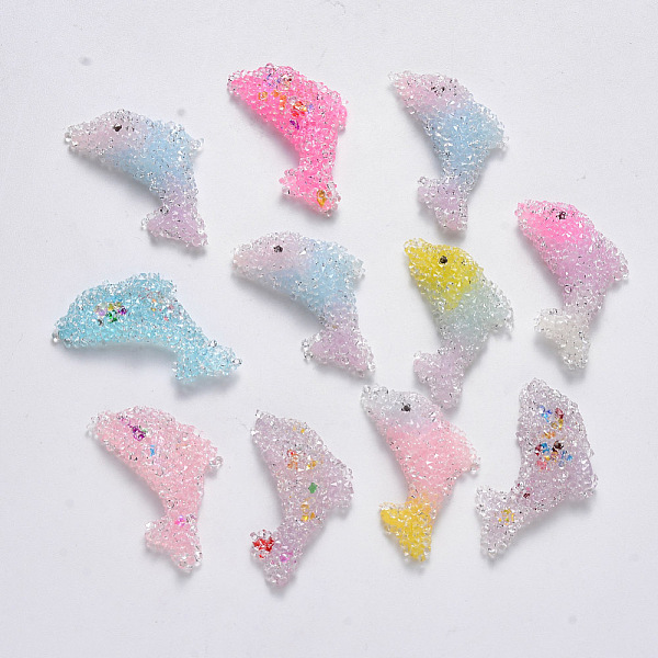 PandaHall Transparent Acrylic Beads, with Glitter Powder and Crystal Rhinestone, Dolphin, Half Drilled, Mixed Color, 37x19x7mm, Half Hole..., Multicolor
PandaHall Transparent Acrylic Beads, with Glitter Powder and Crystal Rhinestone, Dolphin, Half Drilled, Mixed Color, 37x19x7mm, Half Hole..., Multicolor