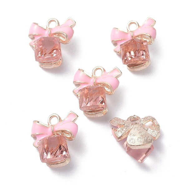 PandaHall Alloy Enamel Pendants, with Rhinestone, Cube & Bowknot, Pink, 14x12.5x9mm, Hole: 2mm Alloy Rhinestone+Enamel Bowknot Pink
PandaHall Alloy Enamel Pendants, with Rhinestone, Cube & Bowknot, Pink, 14x12.5x9mm, Hole: 2mm Alloy Rhinestone+Enamel Bowknot Pink