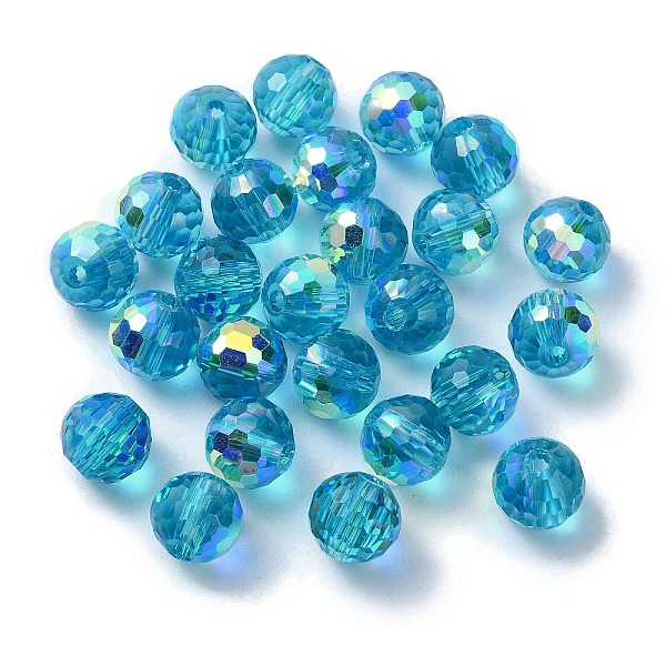 PandaHall AB Color Plated Glass Beads, Faceted Round, Turquoise, 8x7mm, Hole: 1.5mm Glass Round Green
PandaHall AB Color Plated Glass Beads, Faceted Round, Turquoise, 8x7mm, Hole: 1.5mm Glass Round Green