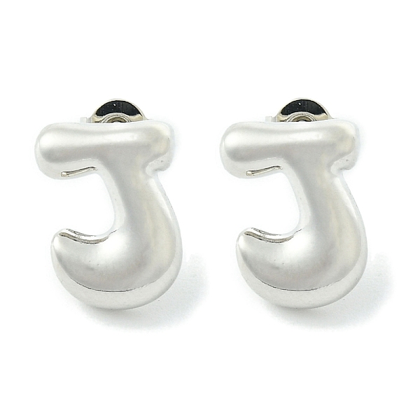 PandaHall Rack Plating Brass Earrings, Cadmium Free & Lead Free, Long-Lasting Plated, Stud Earrings, Alphabet, Platinum, Letter J, 14x10.5mm...
PandaHall Rack Plating Brass Earrings, Cadmium Free & Lead Free, Long-Lasting Plated, Stud Earrings, Alphabet, Platinum, Letter J, 14x10.5mm...