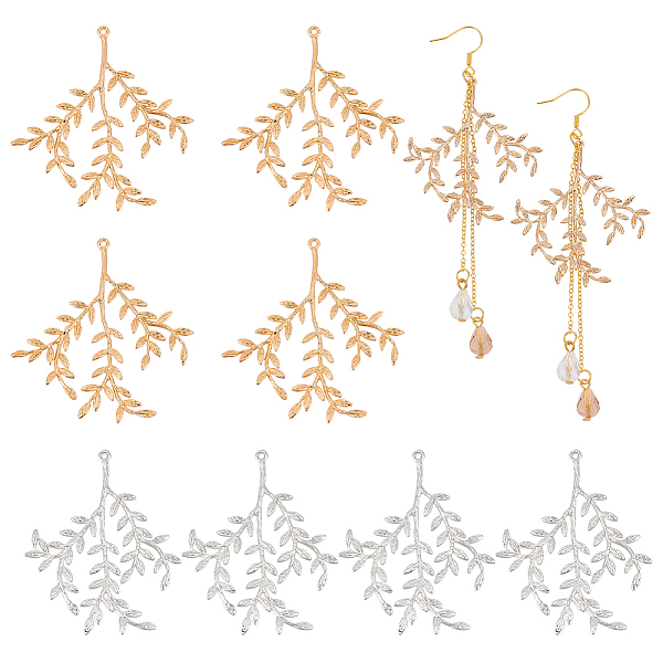 PandaHall 8Pcs 2 Colors Rack Plating Brass Big Pendants, Long-Lasting Plated, Leafy Branch Charms, Mixed Color, 50x52x2mm, Hole: 1.2mm...
PandaHall 8Pcs 2 Colors Rack Plating Brass Big Pendants, Long-Lasting Plated, Leafy Branch Charms, Mixed Color, 50x52x2mm, Hole: 1.2mm...