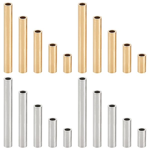 PandaHall DICOSMETIC 60Pcs 5 Styles Stainless Steel Tube Spacer Beads Large Hole Loose Beads and Stopper Beads Golden Spacer Beads Finding...
PandaHall DICOSMETIC 60Pcs 5 Styles Stainless Steel Tube Spacer Beads Large Hole Loose Beads and Stopper Beads Golden Spacer Beads Finding...