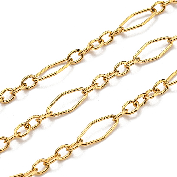 PandaHall 304 Stainless Steel Singapore Chains, Soldered, with Spool, Real 18K Gold Plated, 15x6x1mm, 10m/roll 304 Stainless Steel
PandaHall 304 Stainless Steel Singapore Chains, Soldered, with Spool, Real 18K Gold Plated, 15x6x1mm, 10m/roll 304 Stainless Steel
