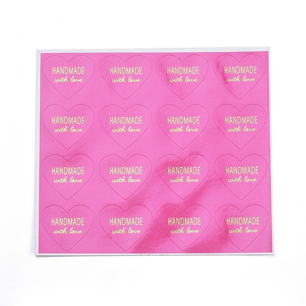 PandaHall Valentine's Day Sealing Stickers, Label Paster Picture Stickers, for Gift Packaging, Heart with Word Handmade with Love, Hot Pink...
PandaHall Valentine's Day Sealing Stickers, Label Paster Picture Stickers, for Gift Packaging, Heart with Word Handmade with Love, Hot Pink...