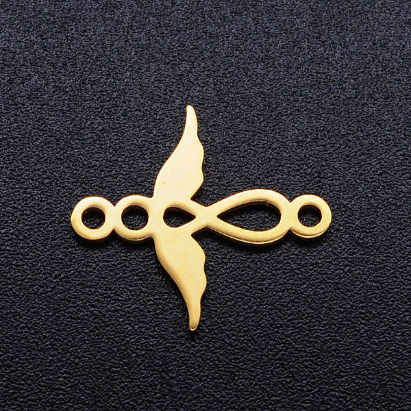 PandaHall 201 Stainless Steel 2-Loop Link Pendants, Angel, Golden, 15.5x14x1mm, Hole: 1.4mm 201 Stainless Steel Angel & Fairy
PandaHall 201 Stainless Steel 2-Loop Link Pendants, Angel, Golden, 15.5x14x1mm, Hole: 1.4mm 201 Stainless Steel Angel & Fairy