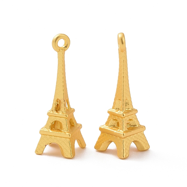 PandaHall Rack Plating Alloy Pendants, Eiffel Tower Charms, Matte Gold Color, 24x8x8mm, Hole: 1.4mm Alloy Building
PandaHall Rack Plating Alloy Pendants, Eiffel Tower Charms, Matte Gold Color, 24x8x8mm, Hole: 1.4mm Alloy Building