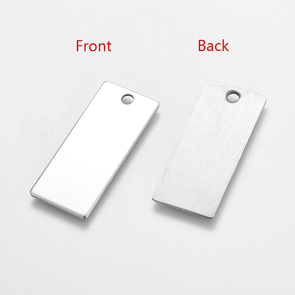 PandaHall 304 Stainless Steel Rectangle Pendants, Stamping Blank Tag, Stainless Steel Color, 38x16x1mm, Hole: 3mm 304 Stainless Steel...
PandaHall 304 Stainless Steel Rectangle Pendants, Stamping Blank Tag, Stainless Steel Color, 38x16x1mm, Hole: 3mm 304 Stainless Steel...