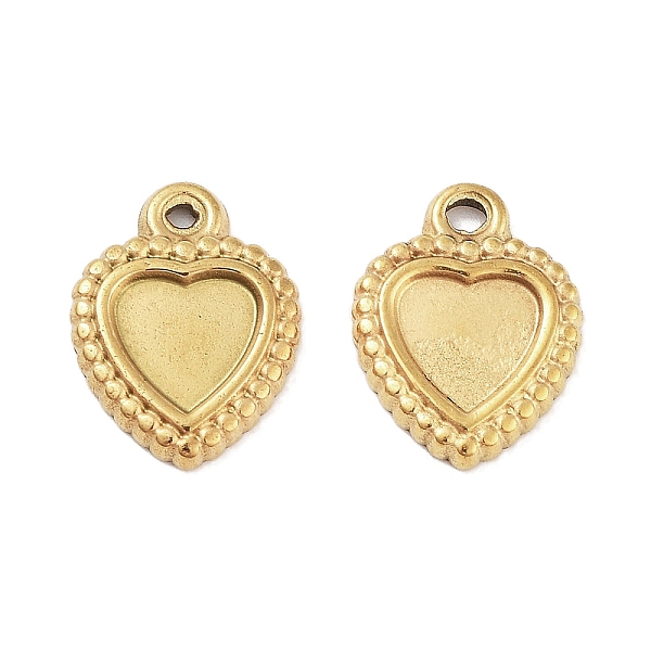 PandaHall 304 Stainless Steel Pendant Cabochon Settings, Heart, Golden, Tray: 5x5.5mm, 11.5x9x1.5mm, Hole: 1mm 304 Stainless Steel Heart
PandaHall 304 Stainless Steel Pendant Cabochon Settings, Heart, Golden, Tray: 5x5.5mm, 11.5x9x1.5mm, Hole: 1mm 304 Stainless Steel Heart