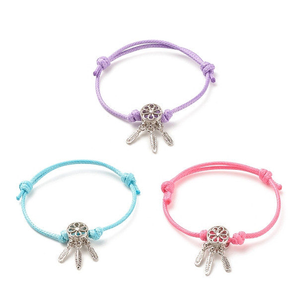 PandaHall Alloy Web with Feather Beaded Cord Bracelet for Women, Mixed Color, Inner Diameter: 1-3/4~2-7/8 inch(4.3~7.4cm) Alloy Multicolor
PandaHall Alloy Web with Feather Beaded Cord Bracelet for Women, Mixed Color, Inner Diameter: 1-3/4~2-7/8 inch(4.3~7.4cm) Alloy Multicolor