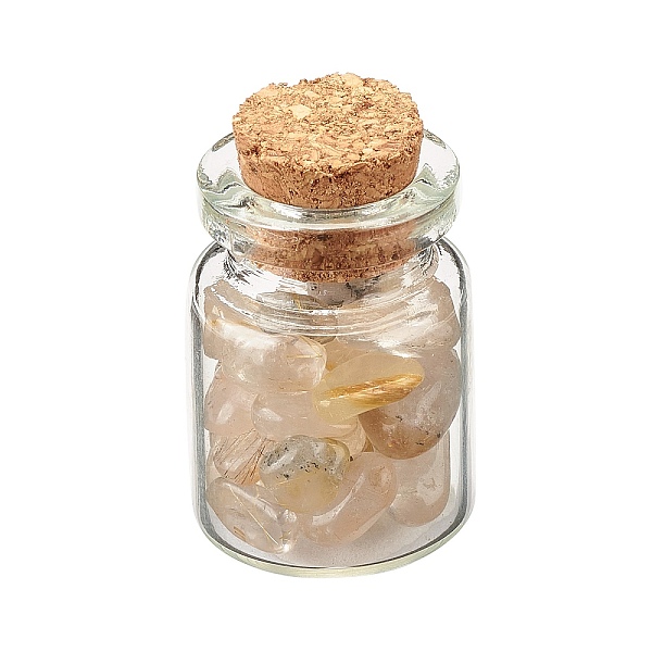 PandaHall Transparent Glass Wishing Bottle Decoration, with Natural Rutilated Quartz Chip Beads, 22x34mm, Chip Beads: 6~16x5~10x2~8mm...
PandaHall Transparent Glass Wishing Bottle Decoration, with Natural Rutilated Quartz Chip Beads, 22x34mm, Chip Beads: 6~16x5~10x2~8mm...