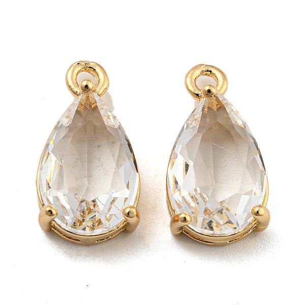 PandaHall Brass Pendants, with Glass, Teardrop, Clear, 16x8x5.5mm, Hole: 1.5mm Brass+Glass Teardrop Clear
PandaHall Brass Pendants, with Glass, Teardrop, Clear, 16x8x5.5mm, Hole: 1.5mm Brass+Glass Teardrop Clear