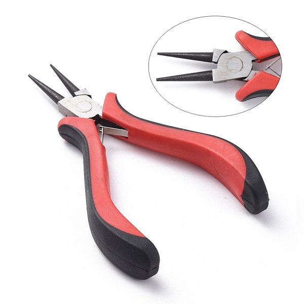PandaHall Carbon Steel Jewelry Pliers for Jewelry Making Supplies, Round Nose Pliers, Polishing, Gunmetal, 126mm Carbon Steel Red
PandaHall Carbon Steel Jewelry Pliers for Jewelry Making Supplies, Round Nose Pliers, Polishing, Gunmetal, 126mm Carbon Steel Red
