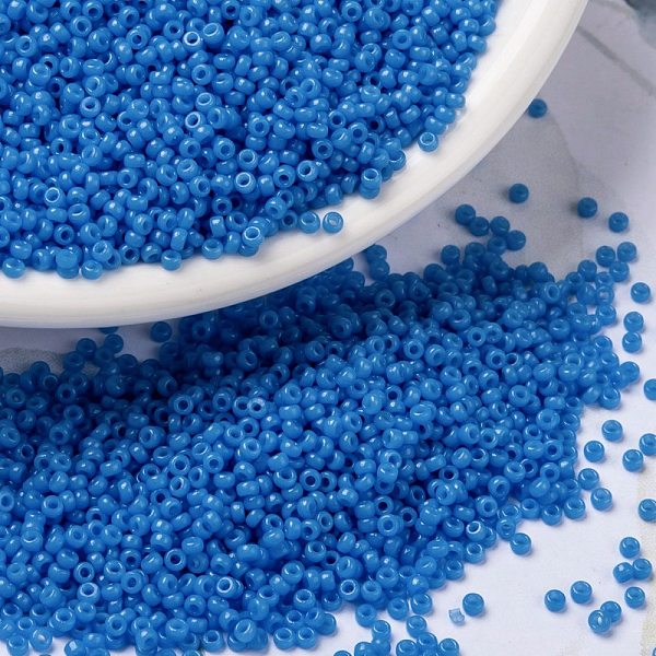 PandaHall MIYUKI Round Rocailles Beads, Japanese Seed Beads, 15/0, (RR4484) Duracoat Dyed Opaque Delphinium, 1.5mm, Hole: 0.7mm, about..., Blue
PandaHall MIYUKI Round Rocailles Beads, Japanese Seed Beads, 15/0, (RR4484) Duracoat Dyed Opaque Delphinium, 1.5mm, Hole: 0.7mm, about..., Blue