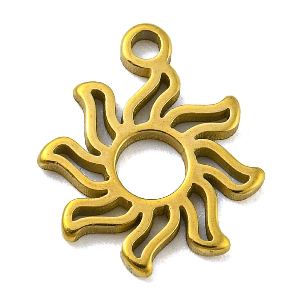PandaHall Laser Cut 304 Stainless Steel Charms, Sun Charms, Golden, 11x10x1mm, Hole: 1.2mm 304 Stainless Steel Sun
PandaHall Laser Cut 304 Stainless Steel Charms, Sun Charms, Golden, 11x10x1mm, Hole: 1.2mm 304 Stainless Steel Sun