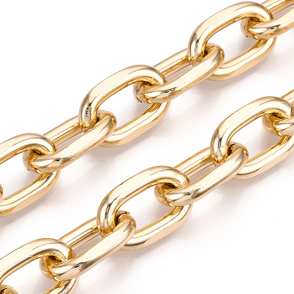 PandaHall Aluminum Faceted Cable Chain, Diamond Cut Oval Link Chains, Unwelded, Light Gold, 22x14x4mm Aluminum
PandaHall Aluminum Faceted Cable Chain, Diamond Cut Oval Link Chains, Unwelded, Light Gold, 22x14x4mm Aluminum