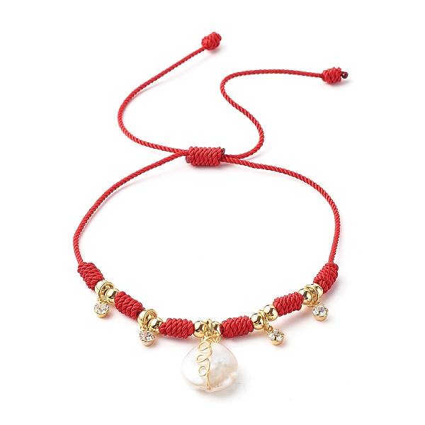 PandaHall Adjustable Nylon Thread Cord Bracelets, with Alloy Natural Pearl & Brass Rhinestone Charms, Red, 1/8 inch(0.4cm), Inner Diameter...
PandaHall Adjustable Nylon Thread Cord Bracelets, with Alloy Natural Pearl & Brass Rhinestone Charms, Red, 1/8 inch(0.4cm), Inner Diameter...