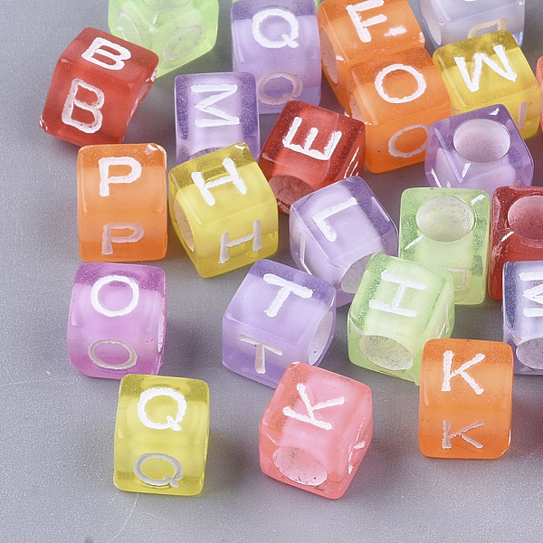 PandaHall Transparent Acrylic Beads, Horizontal Hole, Cube with Random Initial Letter, Mixed Color, 6x6x6mm, Hole: 3.5mm, about 3840pcs/500g..., Multicolor
PandaHall Transparent Acrylic Beads, Horizontal Hole, Cube with Random Initial Letter, Mixed Color, 6x6x6mm, Hole: 3.5mm, about 3840pcs/500g..., Multicolor