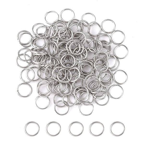 PandaHall 304 Stainless Steel Open Jump Rings, 20 Gauge, Stainless Steel Color, 7x0.8mm, Inner Diameter: 5.4mm 304 Stainless Steel
PandaHall 304 Stainless Steel Open Jump Rings, 20 Gauge, Stainless Steel Color, 7x0.8mm, Inner Diameter: 5.4mm 304 Stainless Steel