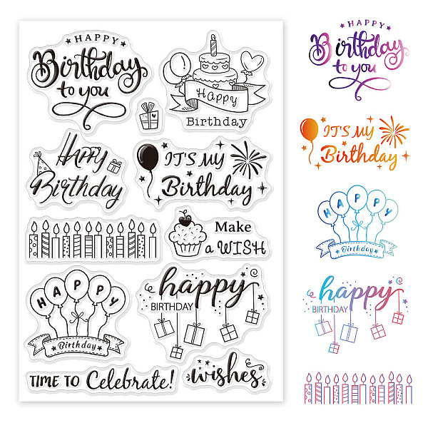 PandaHall GLOBLELAND Happy Birthday Theme Clear Stamps Birthday Cake Balloon Gift Silicone Clear Stamp Seals for Cards Making DIY...
PandaHall GLOBLELAND Happy Birthday Theme Clear Stamps Birthday Cake Balloon Gift Silicone Clear Stamp Seals for Cards Making DIY...