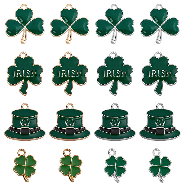 PandaHall SUNNYCLUE 1 Box 40Pcs 8 Style Four Leaf Clover Charm St. Patrick's Day Enamel Lucky 4 Leaf Clover Charms Hat Irish Shamrock Green..., Multicolor
PandaHall SUNNYCLUE 1 Box 40Pcs 8 Style Four Leaf Clover Charm St. Patrick's Day Enamel Lucky 4 Leaf Clover Charms Hat Irish Shamrock Green..., Multicolor