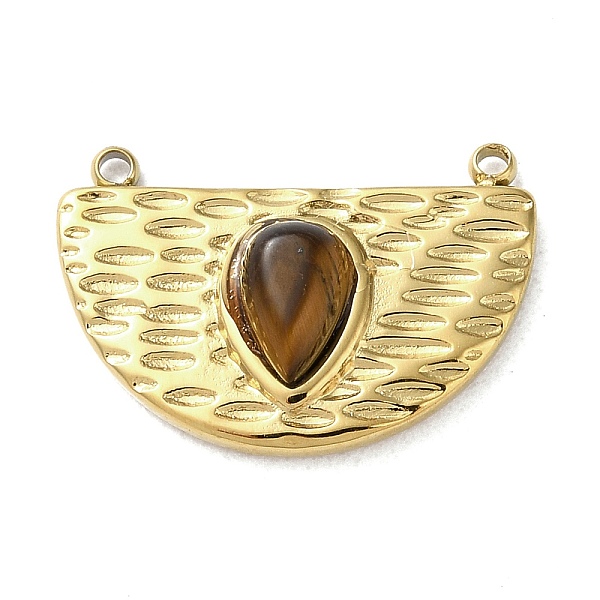PandaHall Vacuum Plating 316 Stainless Steel Pendants, with Natural Tiger Eye, Half Round, Real 18K Gold Plated, 12.5x18x4mm, Hole: 1.2mm...
PandaHall Vacuum Plating 316 Stainless Steel Pendants, with Natural Tiger Eye, Half Round, Real 18K Gold Plated, 12.5x18x4mm, Hole: 1.2mm...
