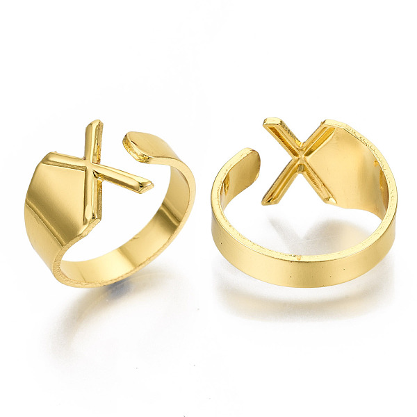PandaHall Alloy Cuff Finger Rings, Cadmium Free & Nickel Free & Lead Free, Alphabet, Golden, Letter.X, US Size 8(18.1mm) Alloy
PandaHall Alloy Cuff Finger Rings, Cadmium Free & Nickel Free & Lead Free, Alphabet, Golden, Letter.X, US Size 8(18.1mm) Alloy